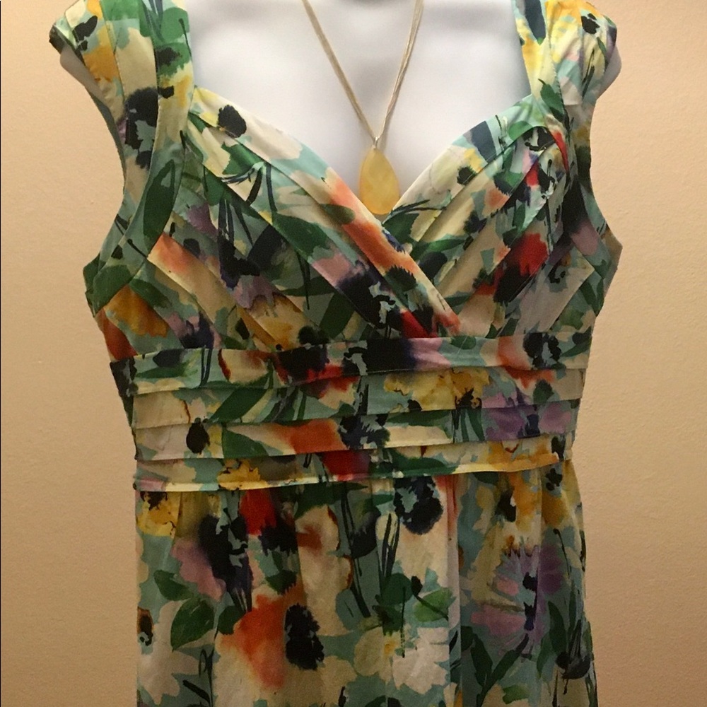 EUC ADRIANNA PAPELL WOMEN’S SIZE 18 FLORAL DRESS